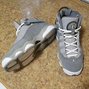 Youth size 7 grey jordans